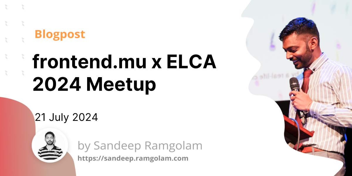 frontend.mu x ELCA 2024 Meetup