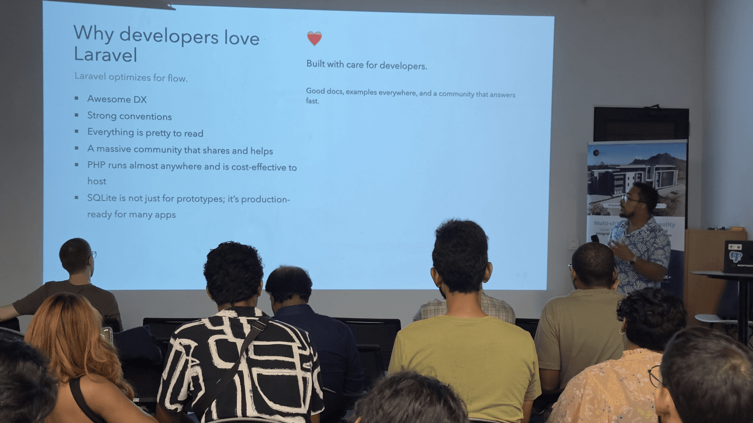 Bruno presenting Laravel