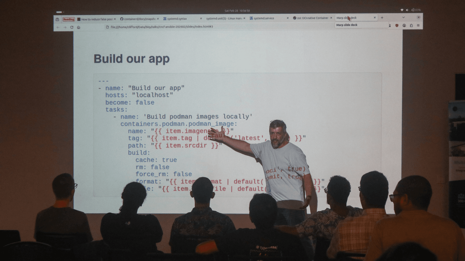 Clifford presenting Ansible