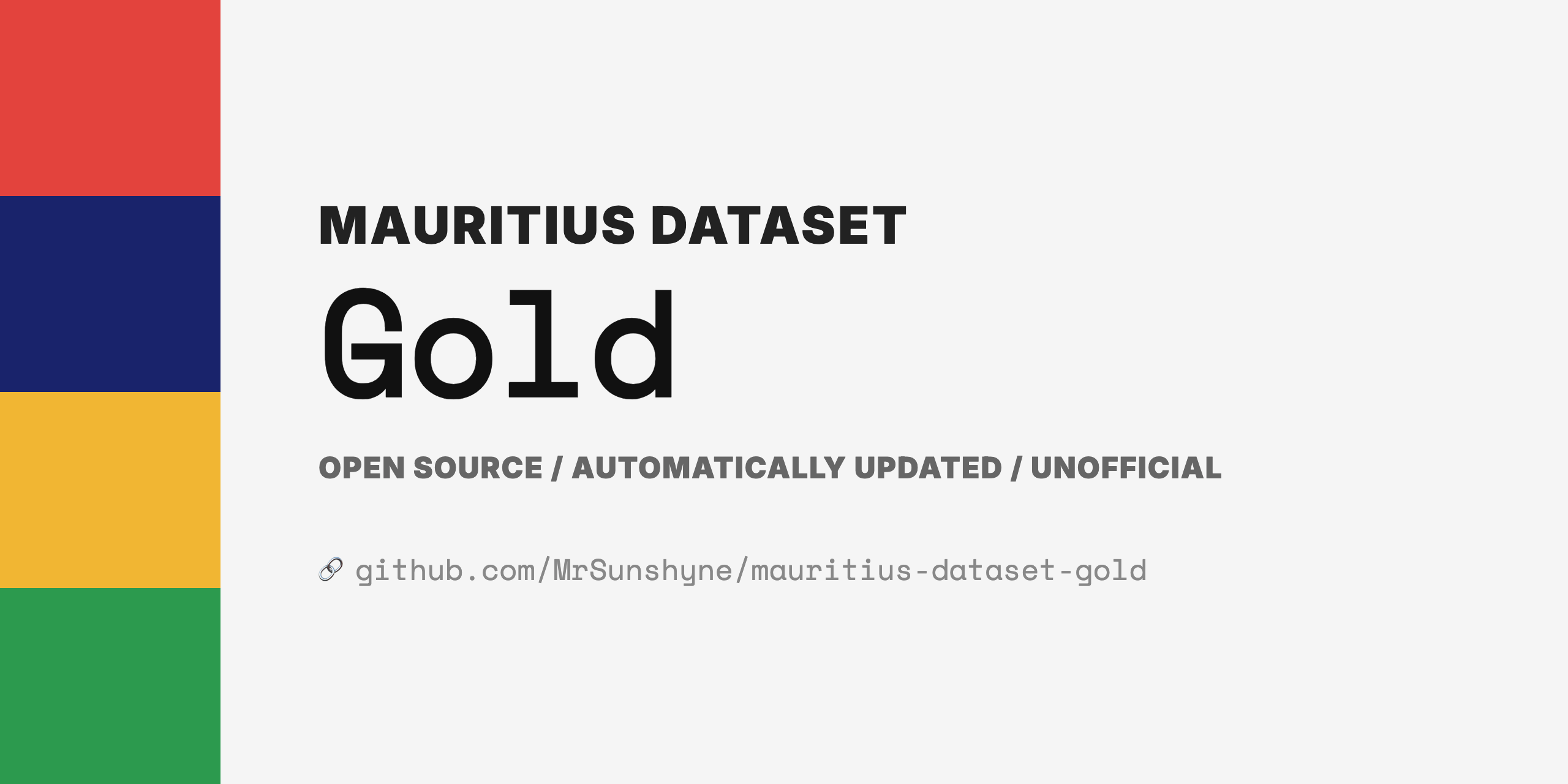 Mauritius Gold Dataset