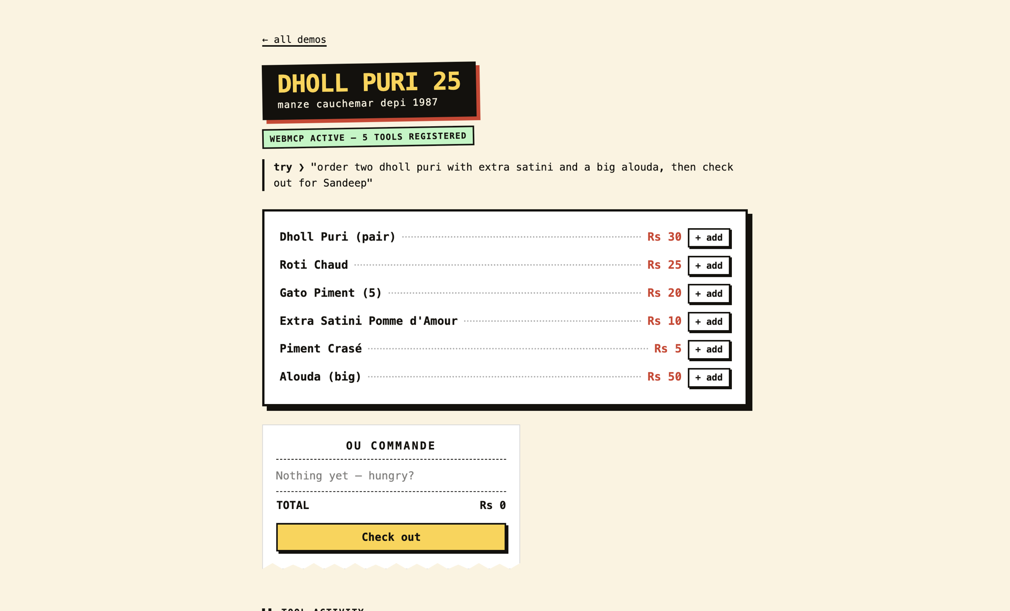 WebMCP Demos